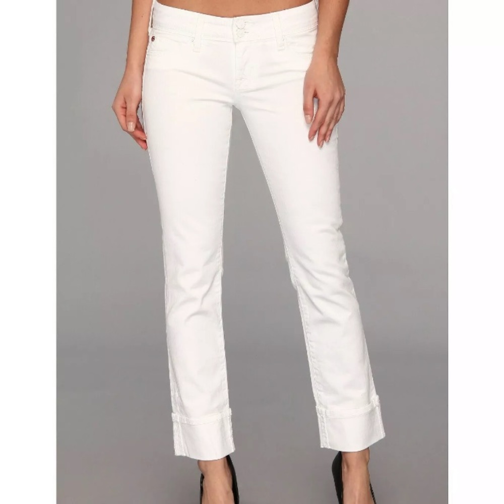 NWOT Hudson Crop Ginny Straight with Cuff Jeans
